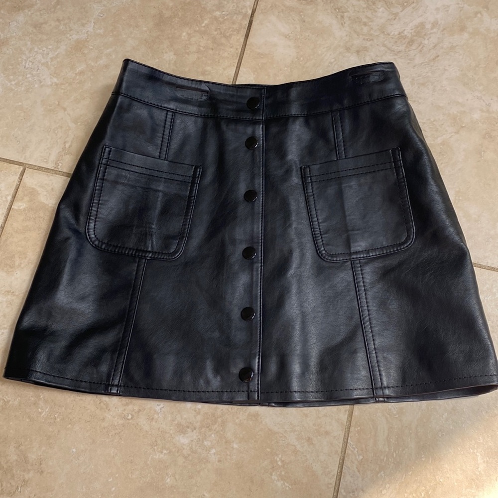H&M Leather Skirt